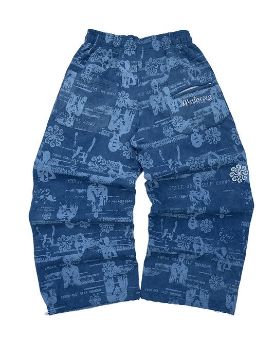 GLITCH JOGGERS (BROKEN BLUE)