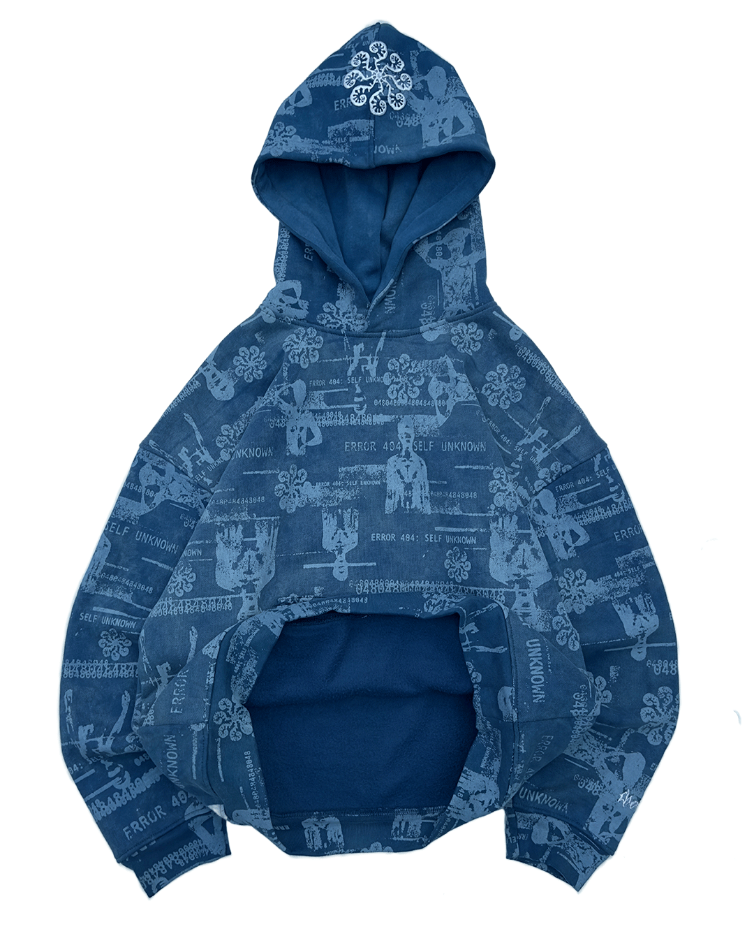 GLITCH HOODIE (BROKEN BLUE)