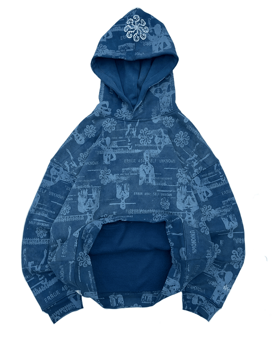 GLITCH HOODIE (BROKEN BLUE)