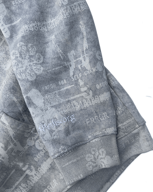 GLITCH HOODIE (GHOST GREY)
