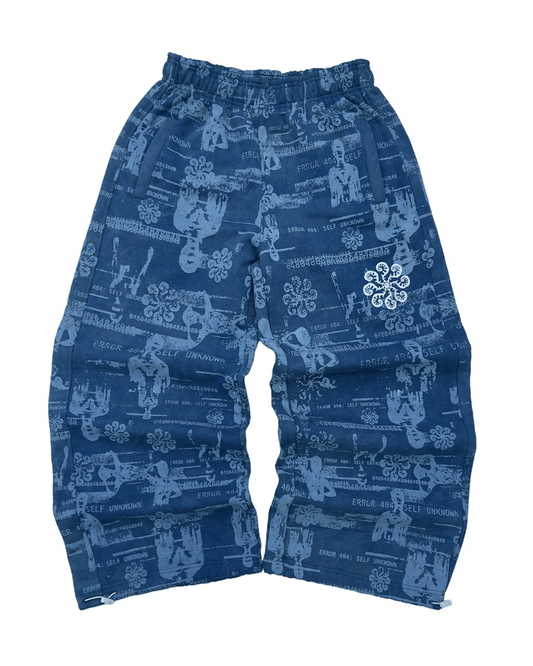 GLITCH JOGGERS (BROKEN BLUE)