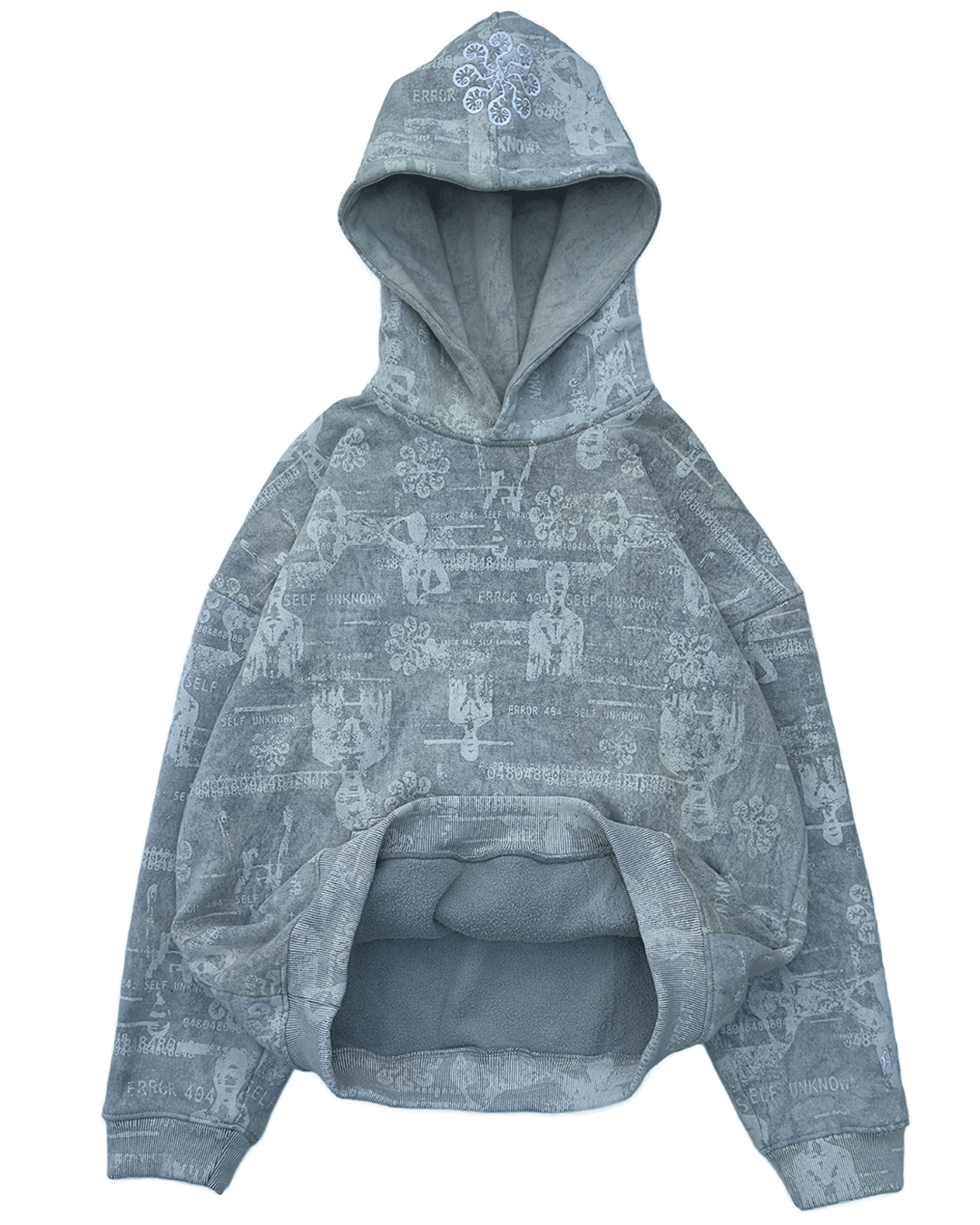 GLITCH HOODIE (GHOST GREY)