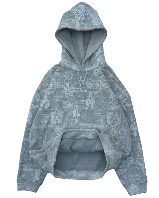 GLITCH HOODIE (GHOST GREY)