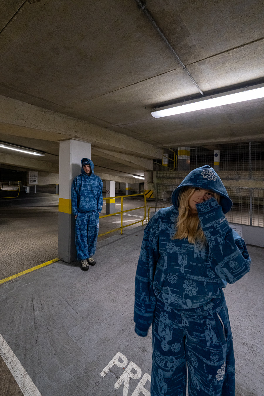 GLITCH HOODIE (BROKEN BLUE)