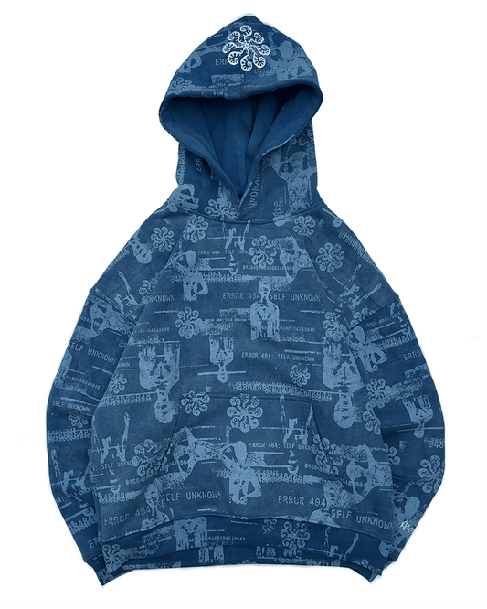GLITCH HOODIE (BROKEN BLUE)